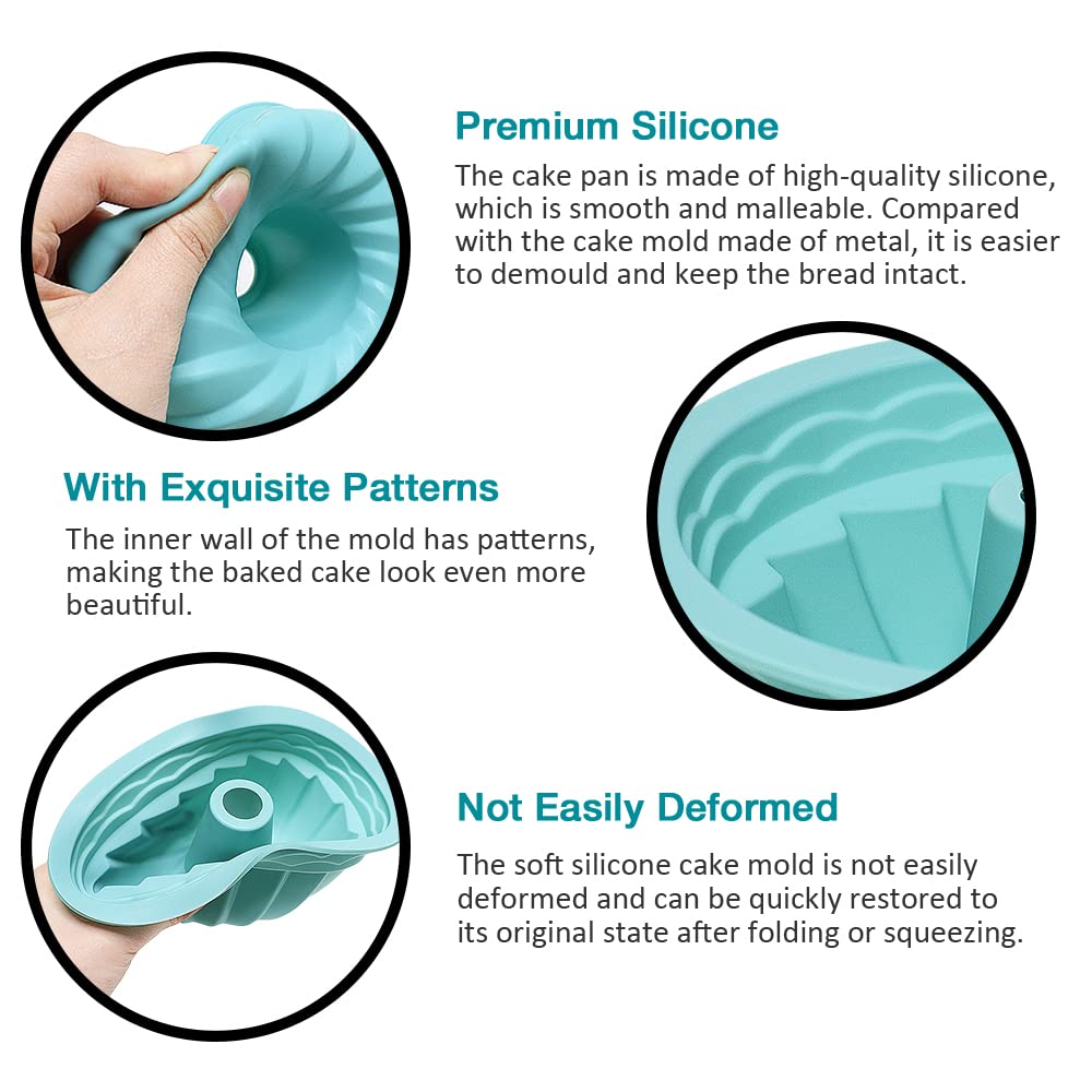 Alimat PluS smooth non-stick silicone molds for easy cleaning.