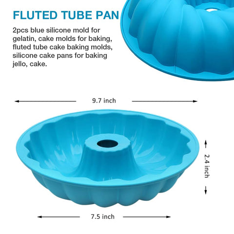 Alimat PluS pan features a 7-inch top diameter for elegant cake shapes.