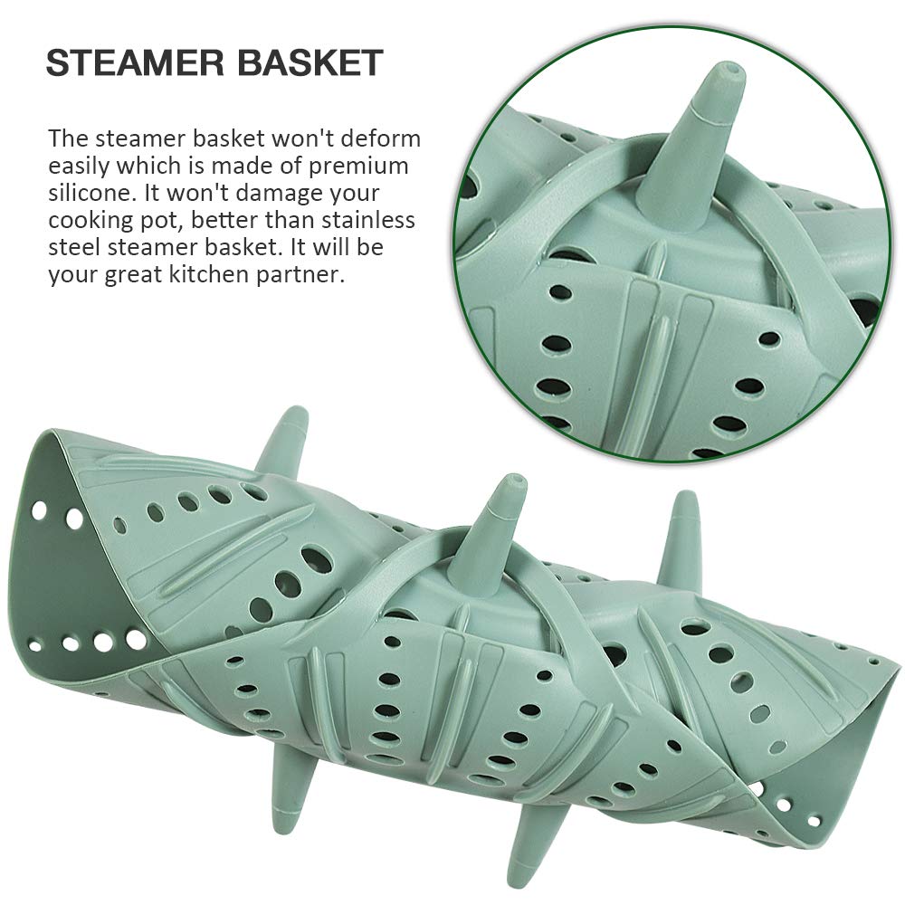 Alimat PluS 9.6-inch steamer basket fits standard pots for versatile steaming