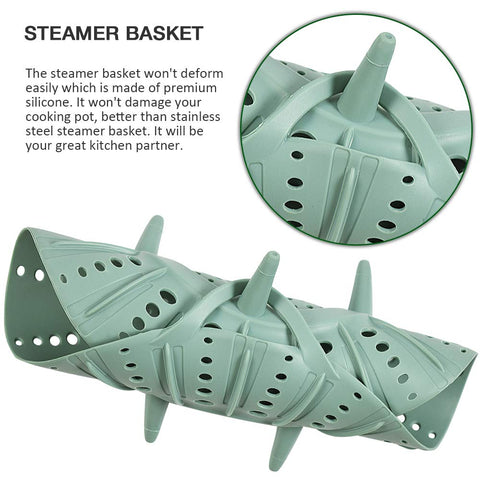 Alimat PluS 9.6-inch steamer basket fits standard pots for versatile steaming