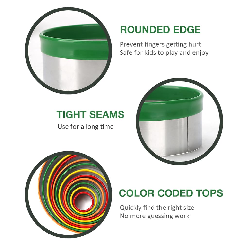 Alimat PluS stainless steel circle cutters with coated top for comfortable grip