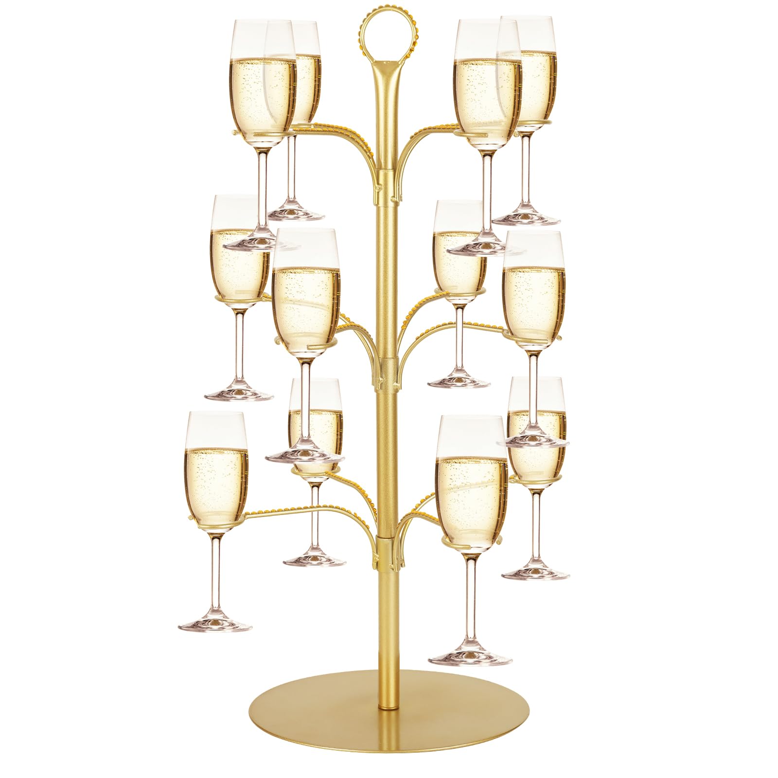 ALIMOTA cocktail tree stand with arc design as an elegant home bar centerpiece.