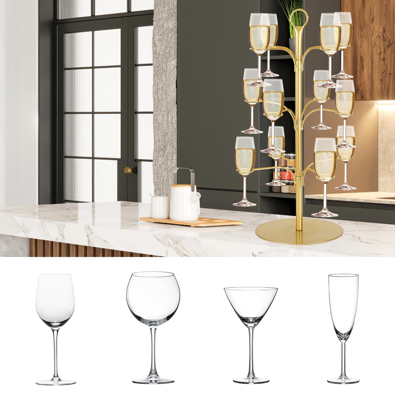 ALIMOTA gift-ready cocktail tree for hosts and wine lovers.