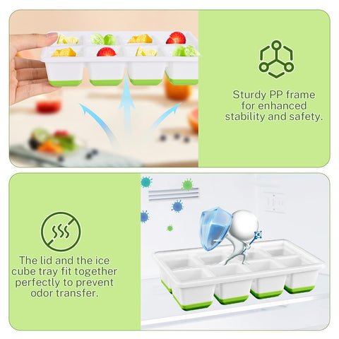 Alinana leak-proof cover prevents freezer odors and spills during transport