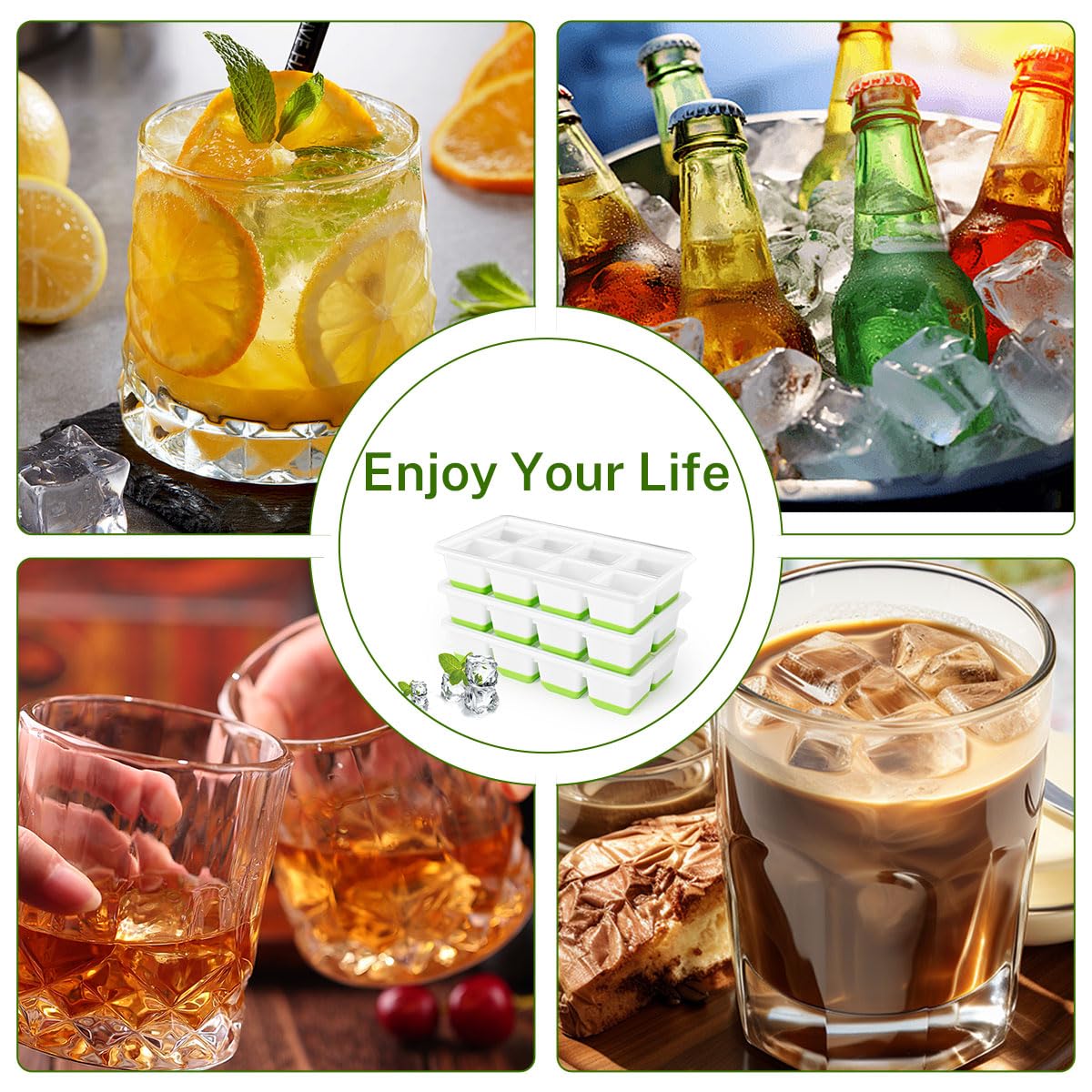 Alinana versatile ice tray for cocktails, whiskey, juice and more