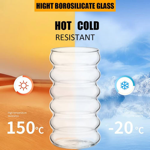 ALINK ripple glass cups resist cracking under daily use.