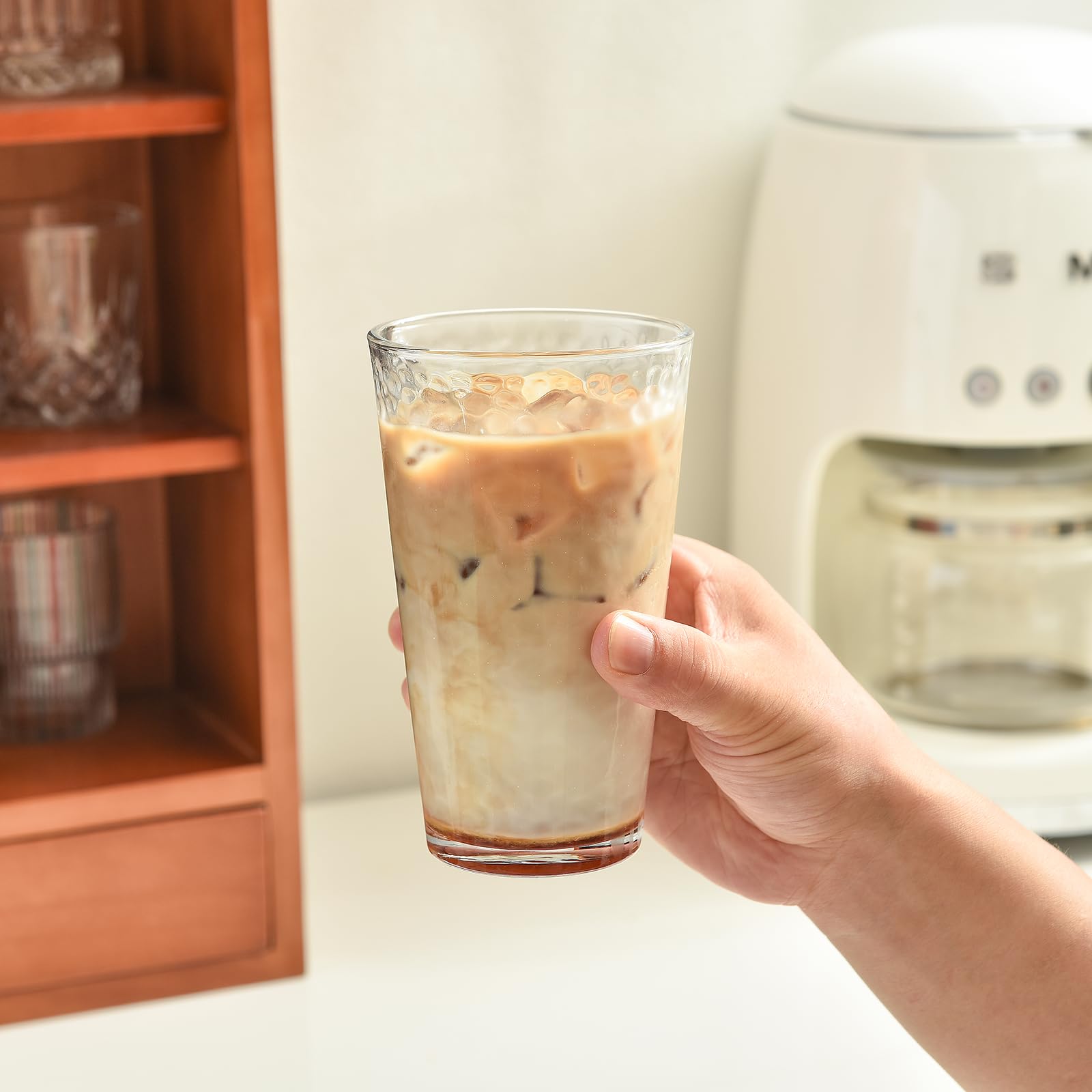 ALINK hammered highball 16oz with beverages idea display for entertaining.