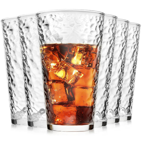 ALINK hammered highball 16oz front view for crisp cocktails and iced drinks.