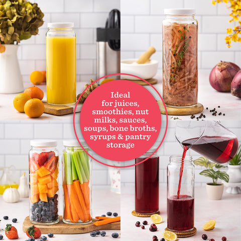 All About Juicing 32oz bottle for pantry organization and bulk storage.