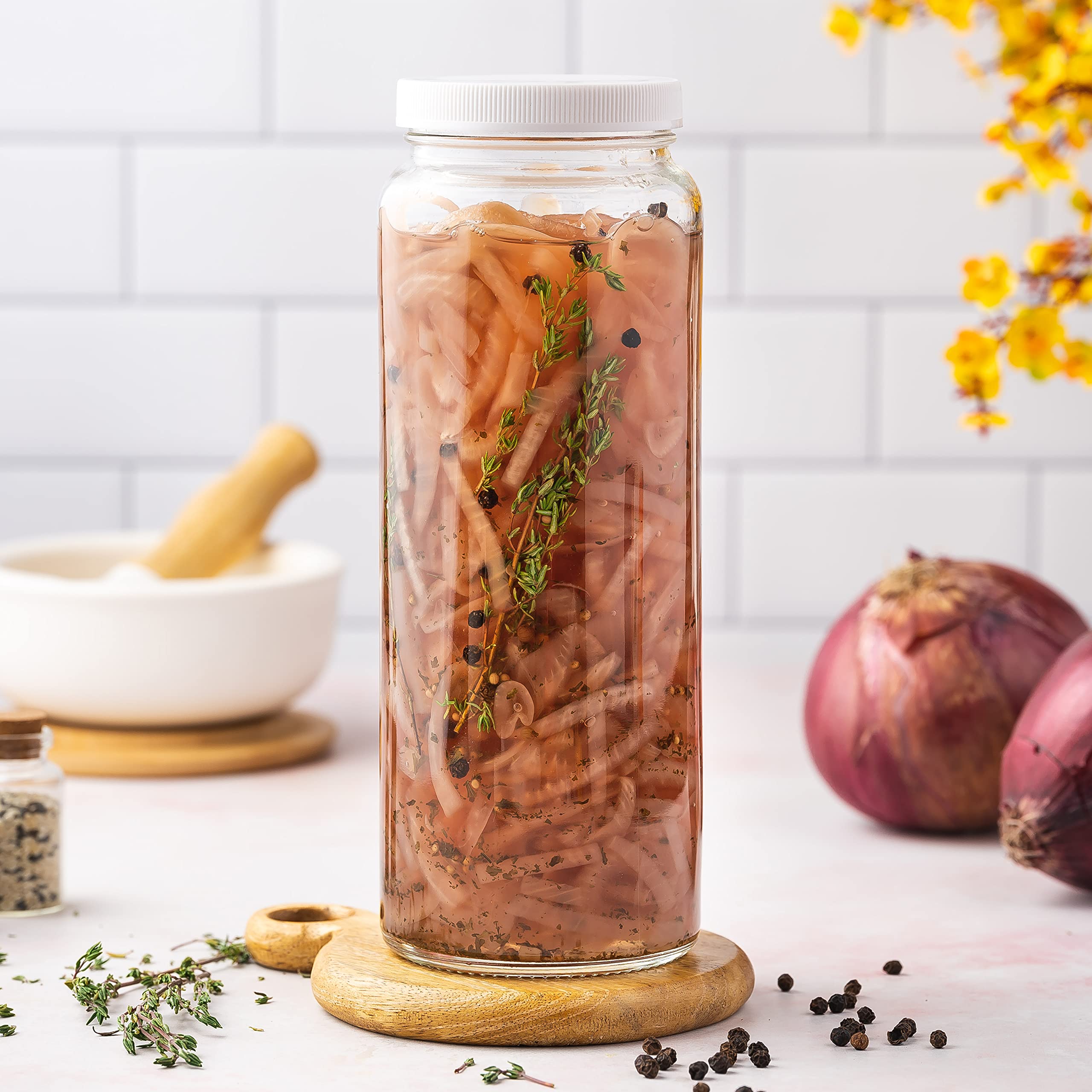 All About Juicing 32oz bottle versatile for beverages on the go.