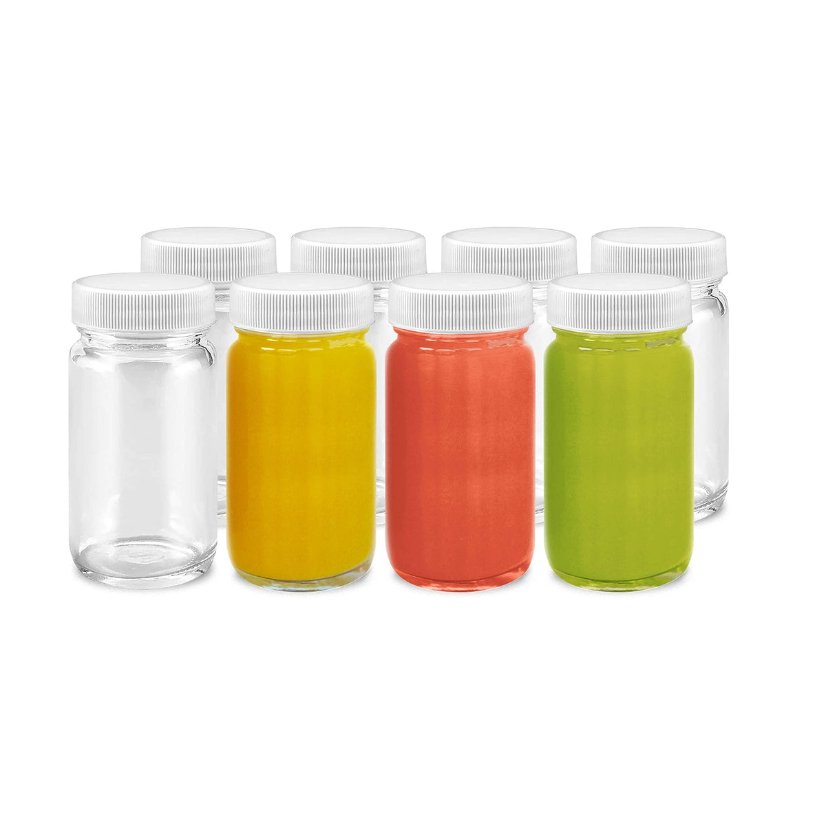 All About Juicing juice shot bottle with wide mouth 2oz for easy pouring.