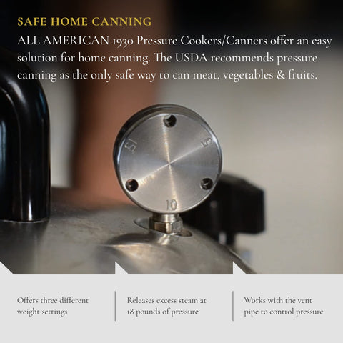All American 1930 automatic pressure control system for steady processing.