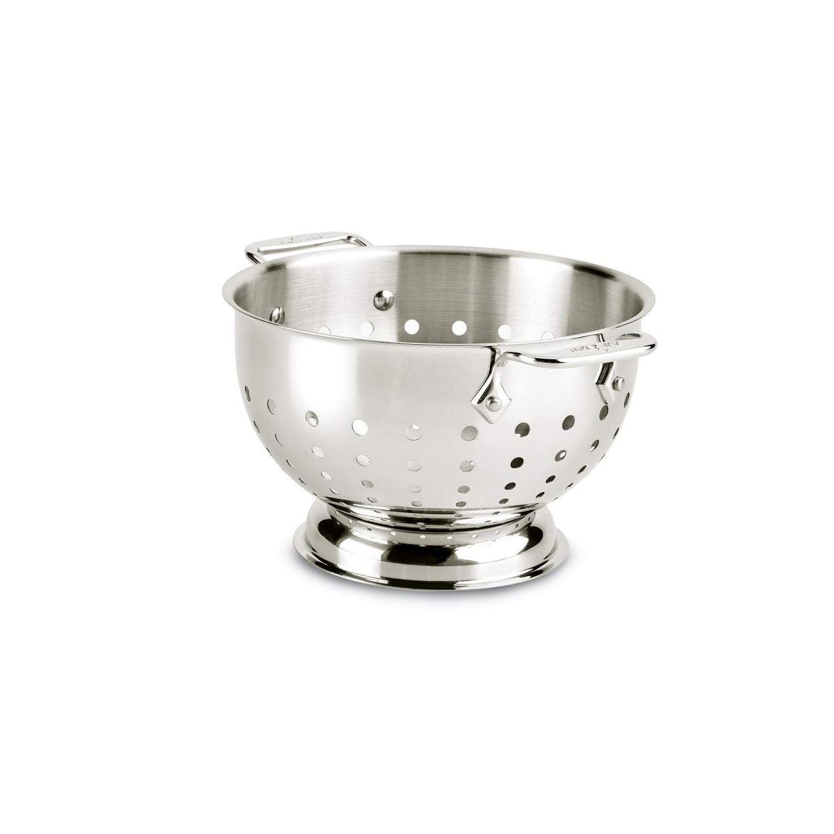 All-Clad 3-quart colander with pour focus for quick pasta draining