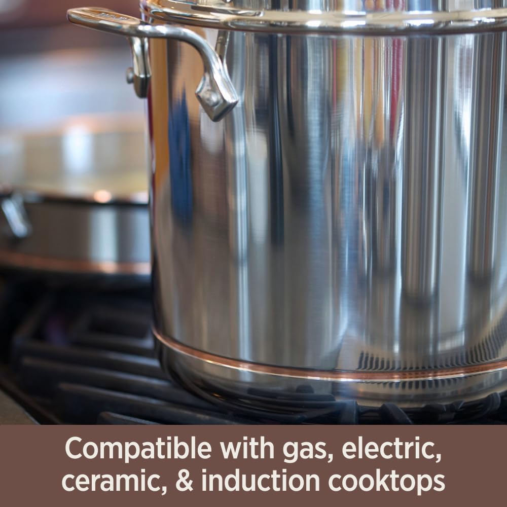 All-Clad Copper Core 3-qt saucepan stainless lid with secure fit