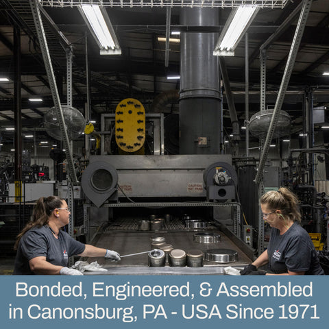 All-Clad D3 2-qt pan interior shows bonded tri-ply construction.