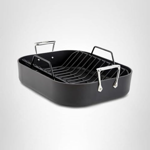 All-Clad dishwasher-safe roaster for quick cleanup after meals.
