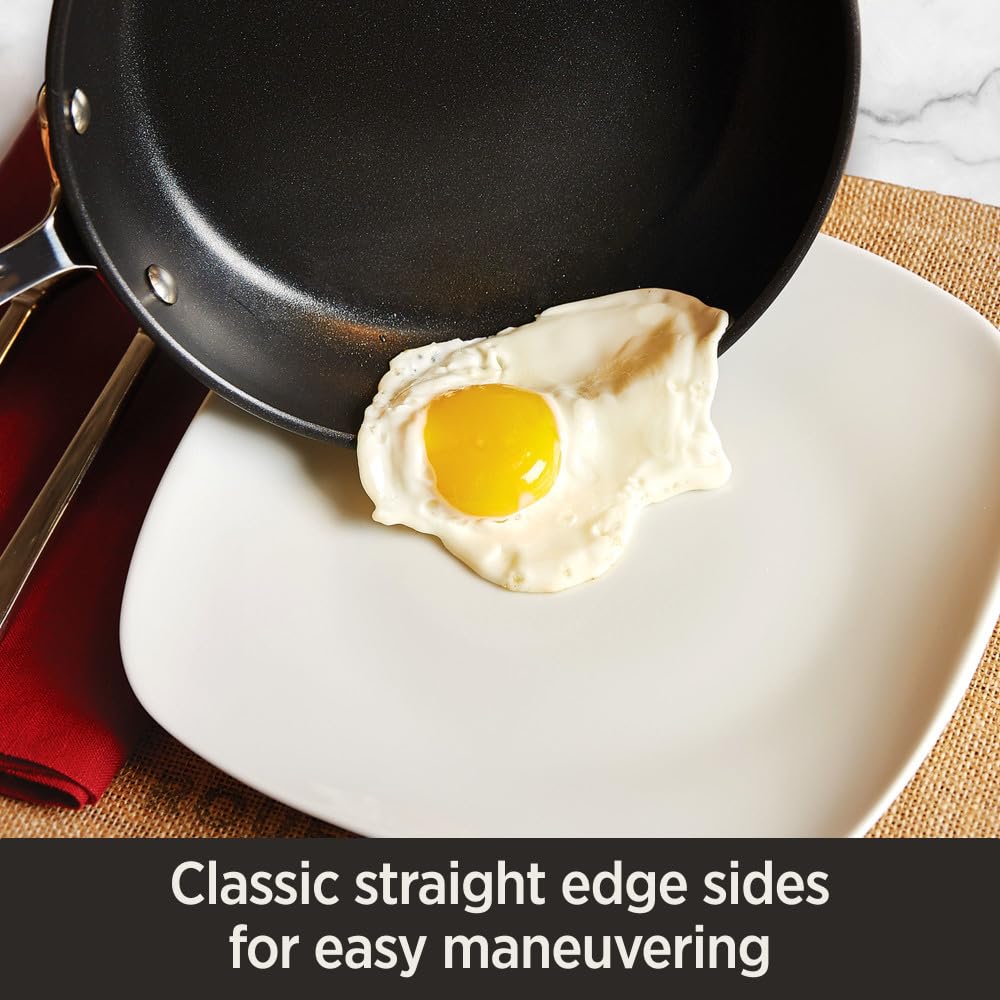 All-Clad HA1 nonstick coating helps release delicate foods with ease.