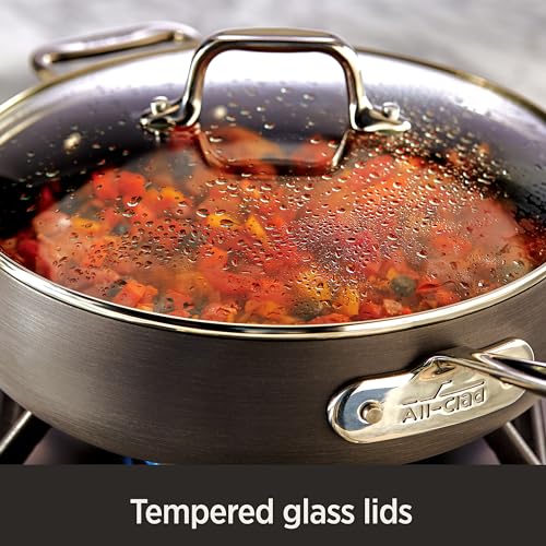 All-Clad HA1 induction-compatible base ensures even heat on any stovetop.