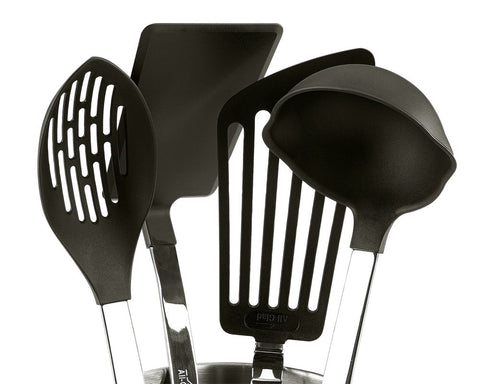 All-Clad nylon-head flexible slotted turner for delicate items like fish or eggs