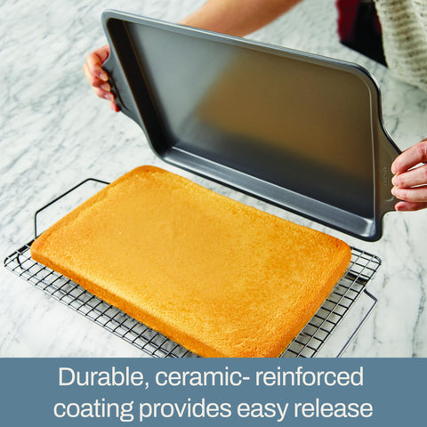 All-Clad Pro-Release 8x8 interior nonstick for effortless cookie release.