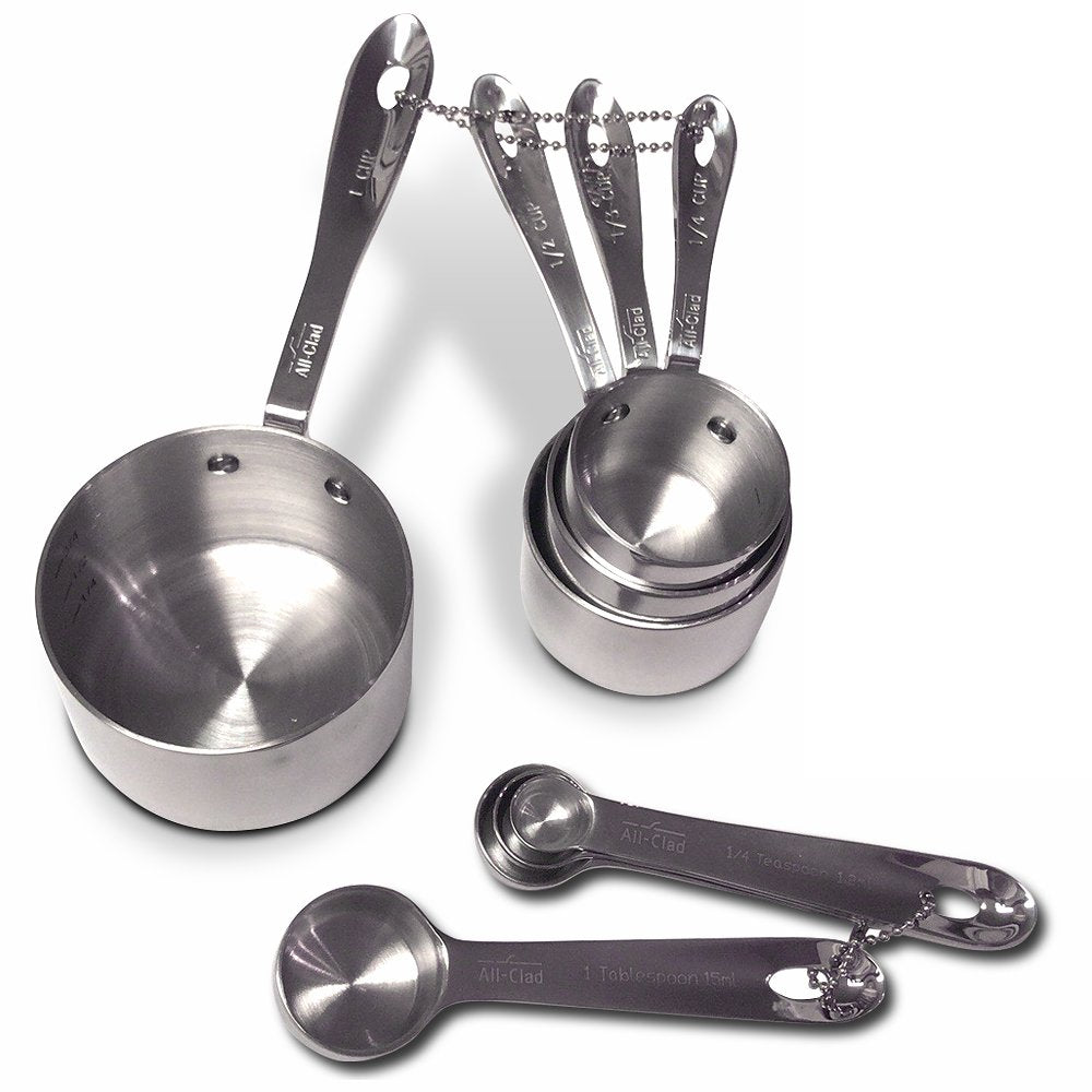 All-Clad measuring spoons 1tbsp sturdy for recipes needing tablespoon precision.