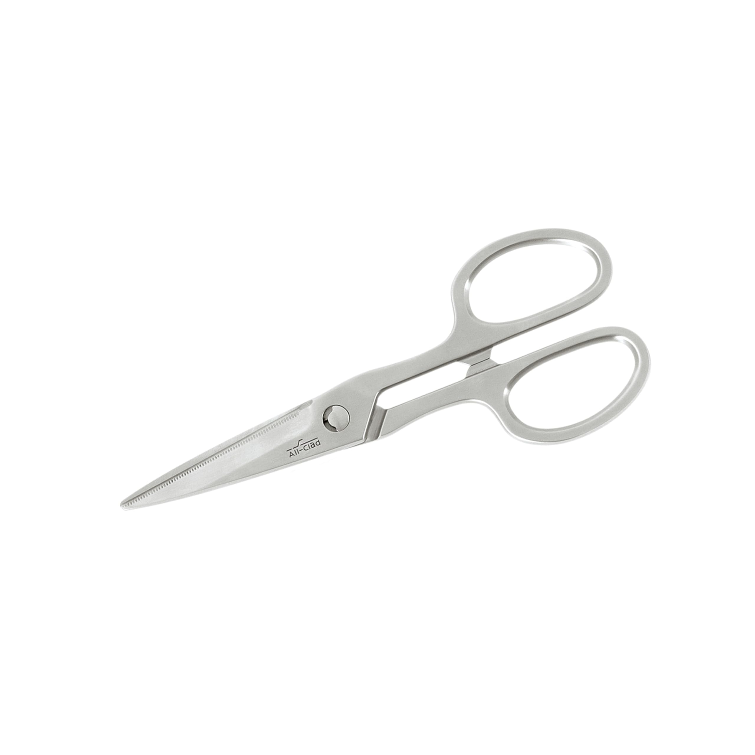 All-Clad kitchen shears close-up blade showing precision and durability.