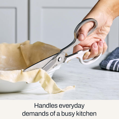 All-Clad stainless steel with ergonomic handle for comfort.