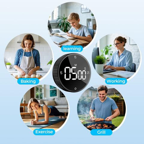 Allbean timer powered by AAA batteries with energy-saving mode