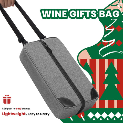 ALLCAMP Wine Bag adjustable shoulder strap for comfortable carrying