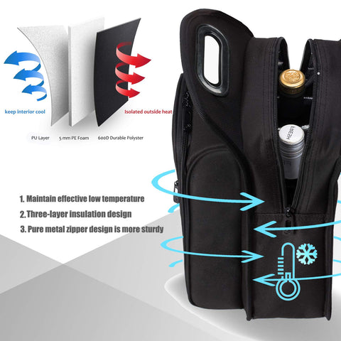 ALLCAMP wine tote accessories include two glasses, corkscrew, stopper and napkins for two guests