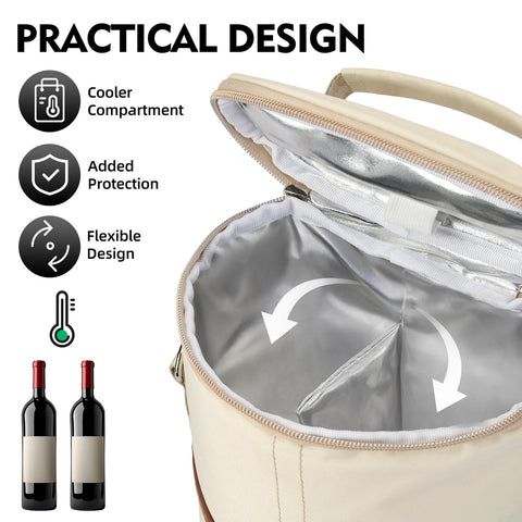AllCAMP insulated cooler compartment preserves beverage chill for hours