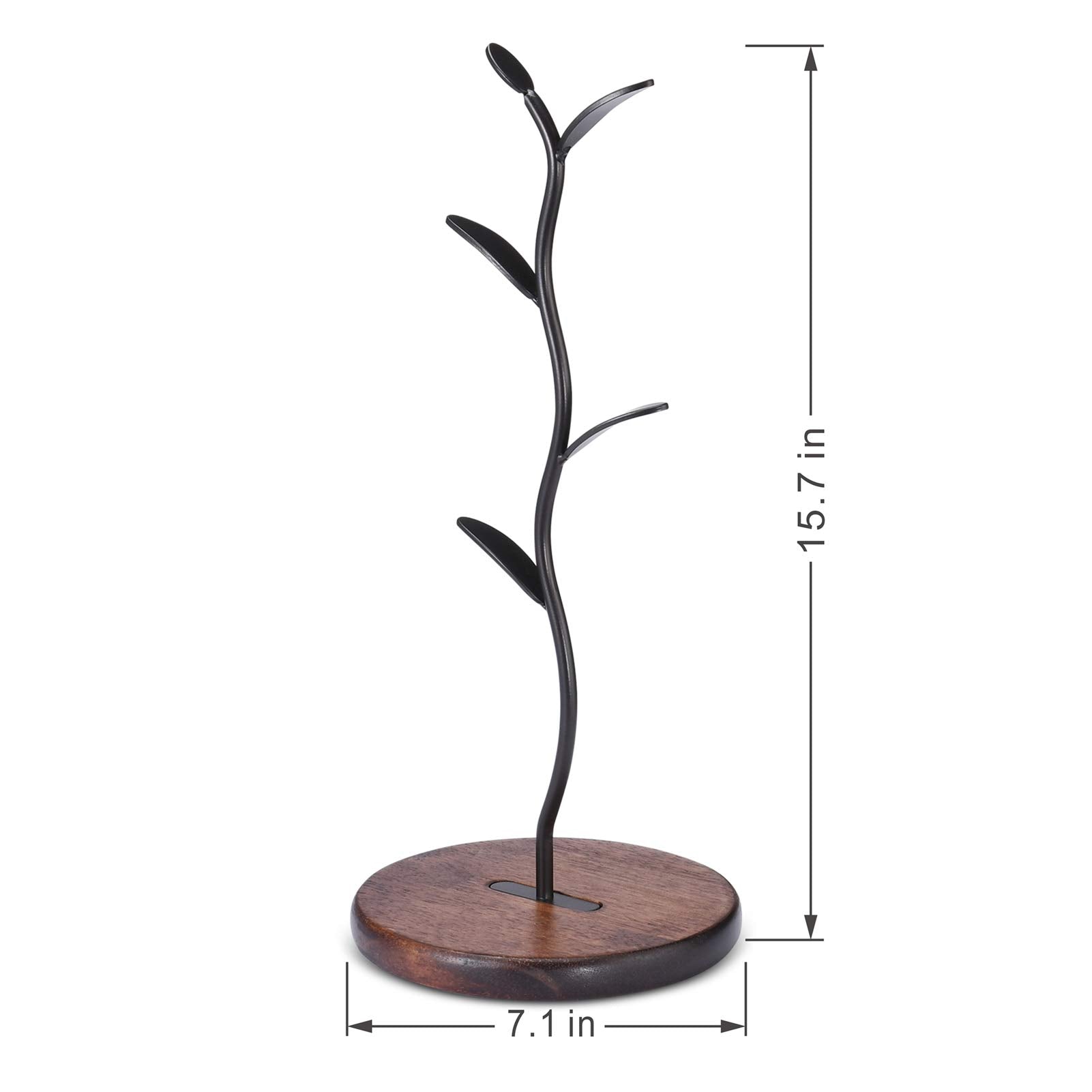 Allcener mug holder tree dimensions and clean lines for a contemporary look.