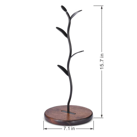 Allcener mug holder tree dimensions and clean lines for a contemporary look.