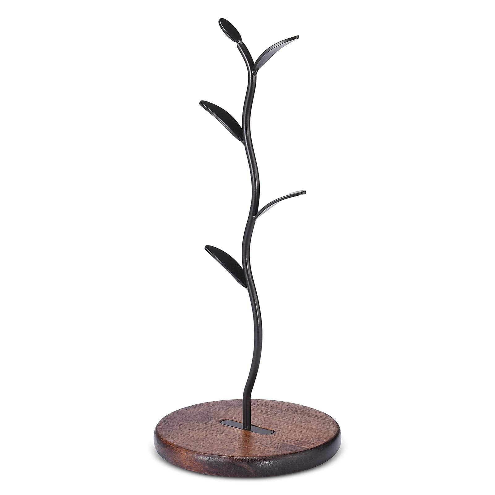 Allcener mug holder tree side view highlighting vertical mug storage solution.