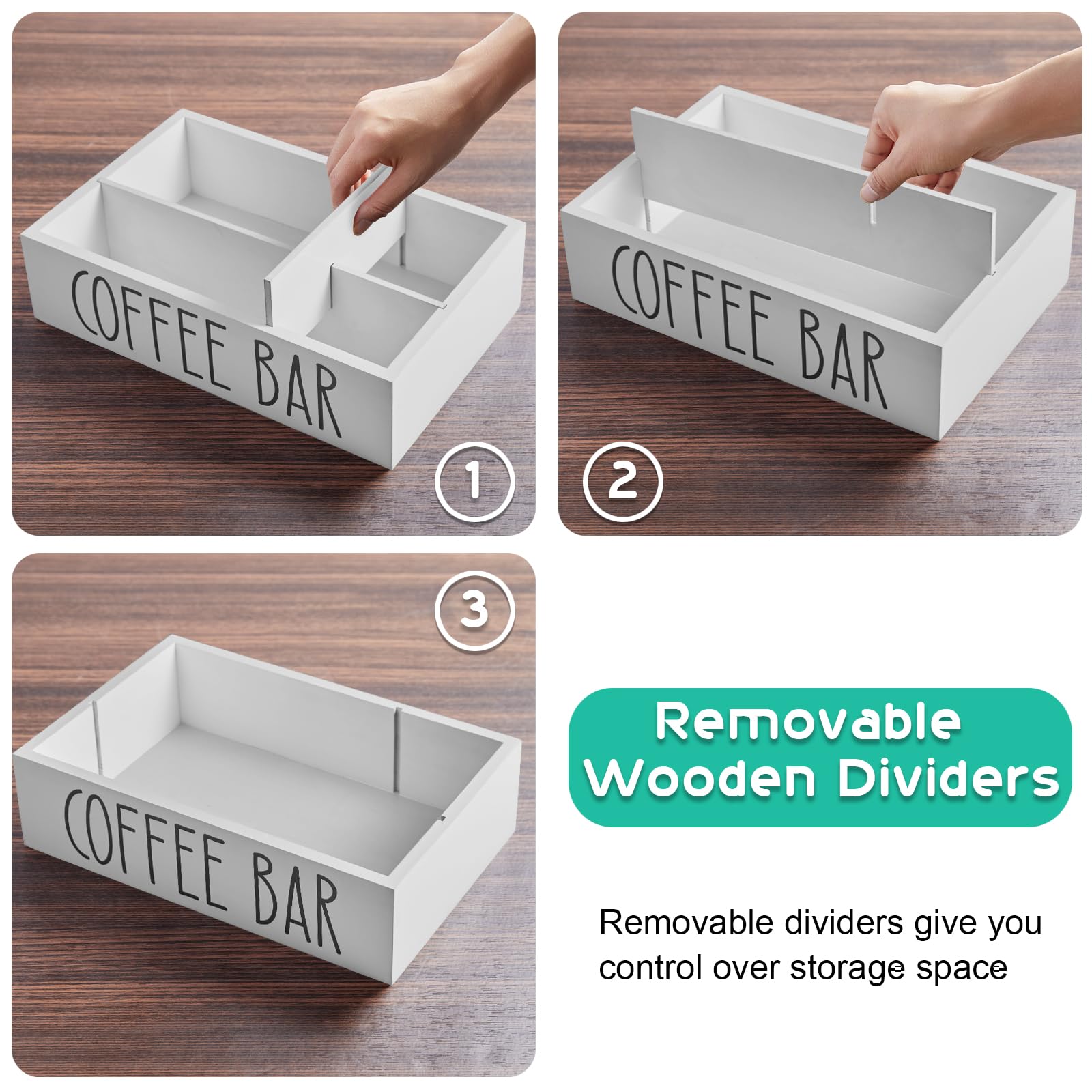 ALELION easy-clean wood surface wipes down with a damp cloth