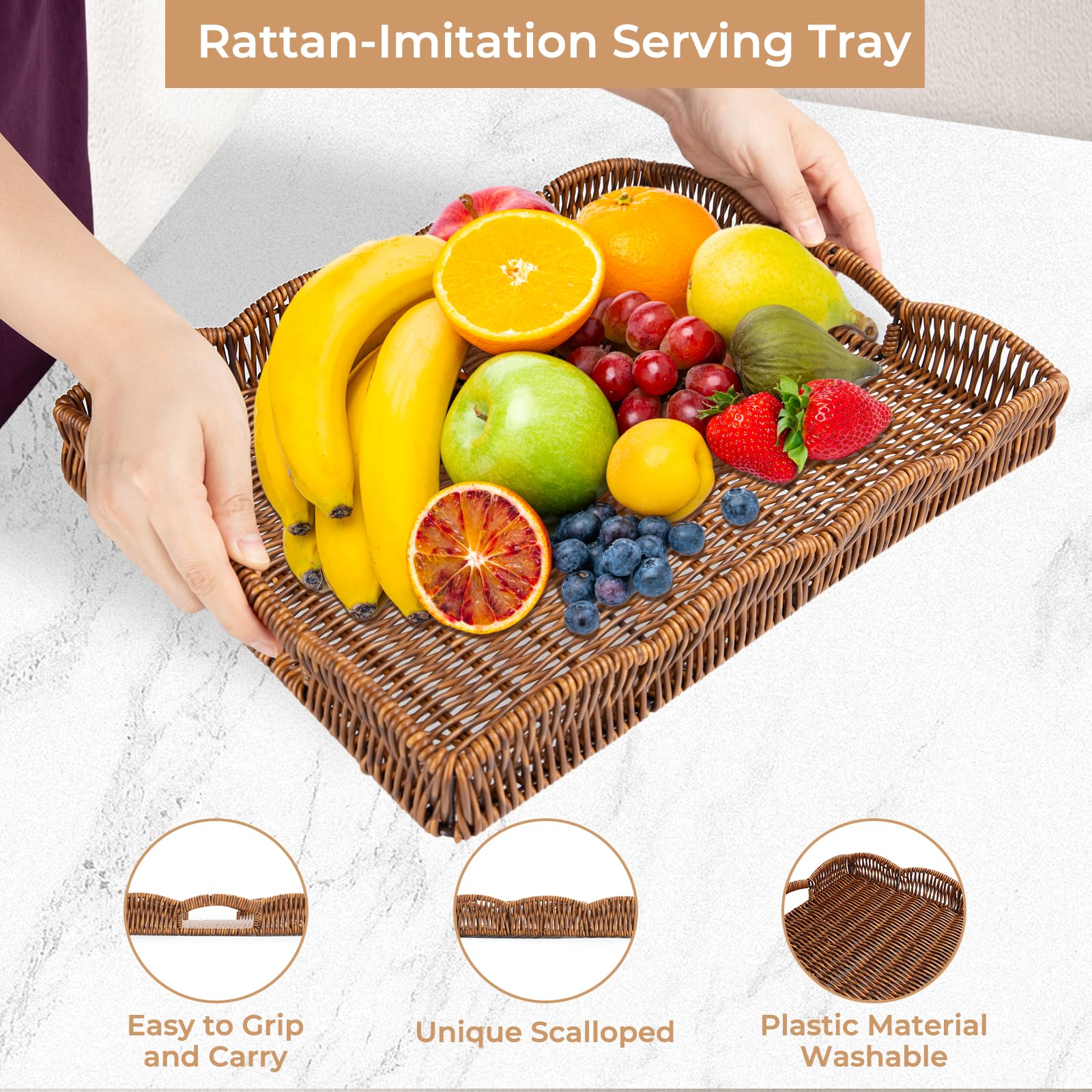Allhercom decorative tray elevates vanity with jewelry and skincare items.