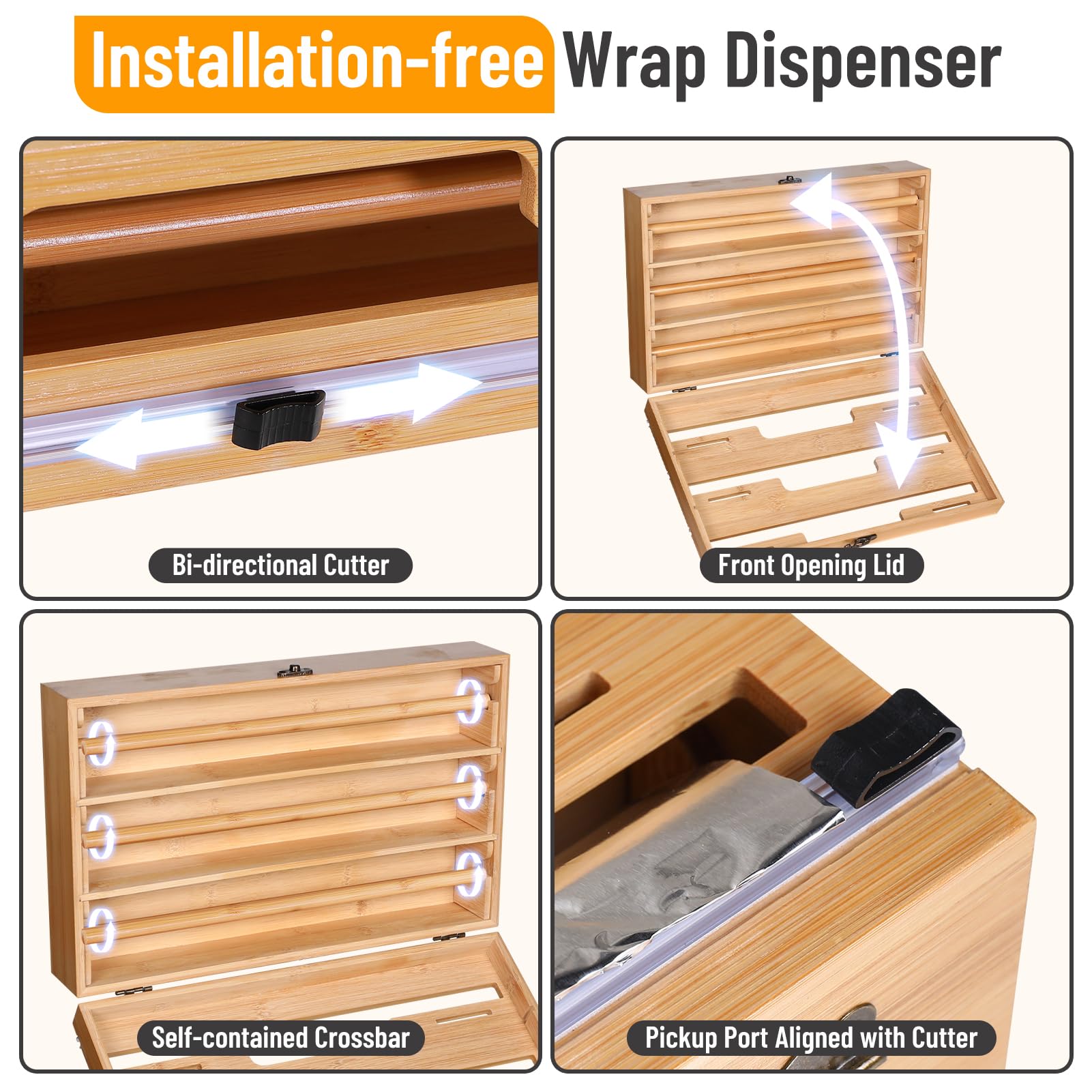 Allinside compatibility supports rolls up to 12.9 inches length.