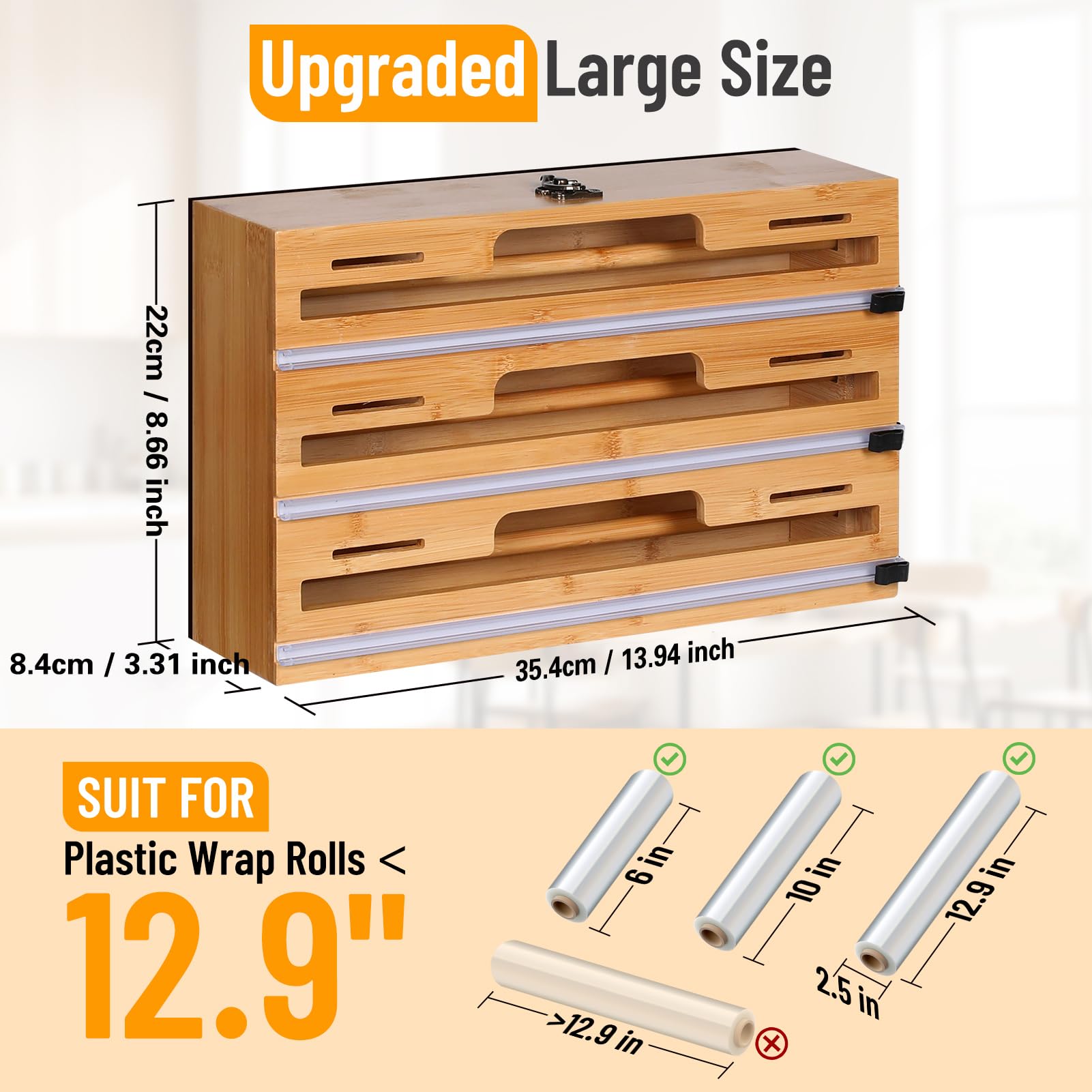 Allinside versatile mounting options include fridge attachment, tabletop use, or drawer placement.
