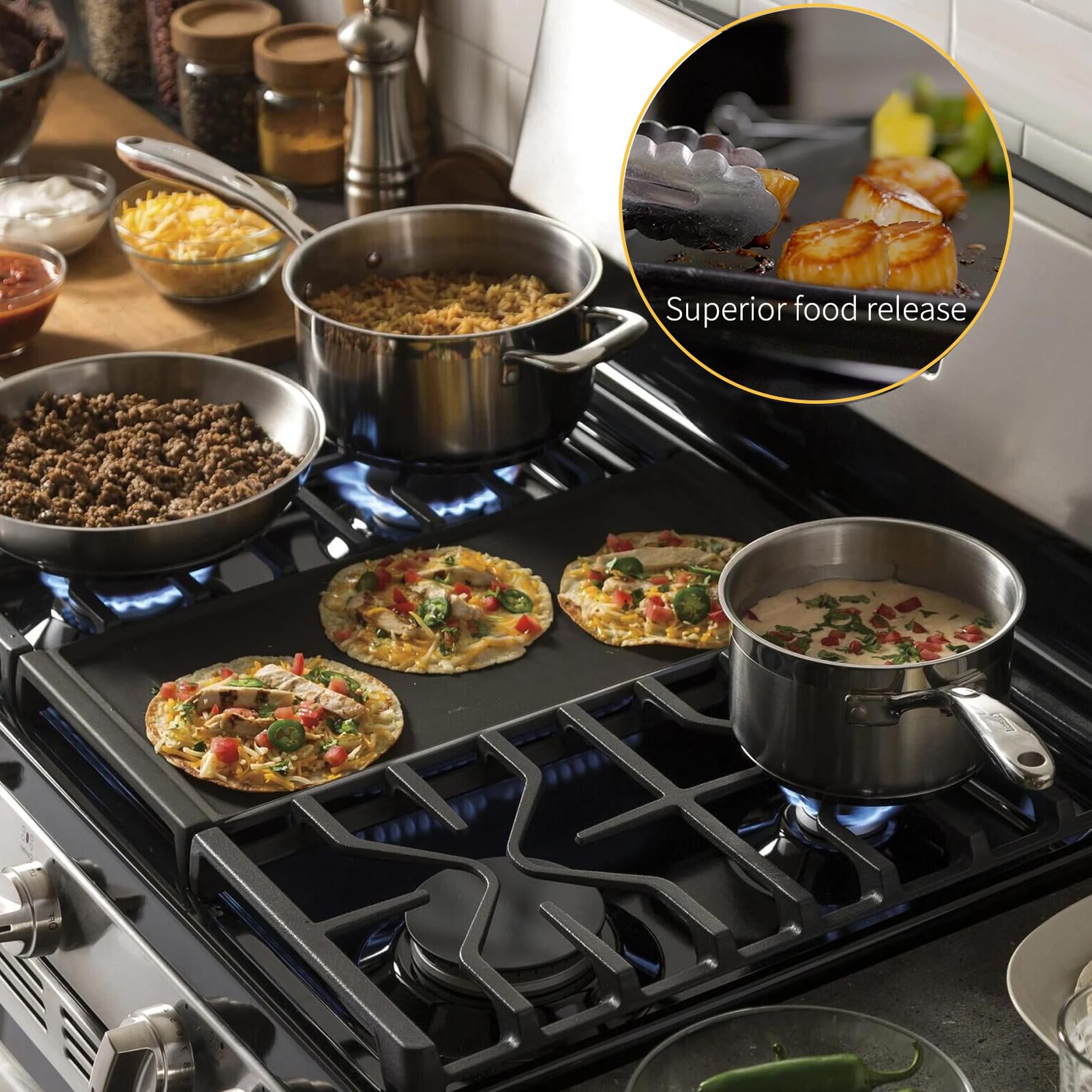 Allstare WB31X24738 griddle on GE stove shows broad compatibility