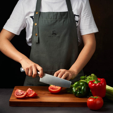Allsum 1 inch thick cutting board provides sturdy prep surface