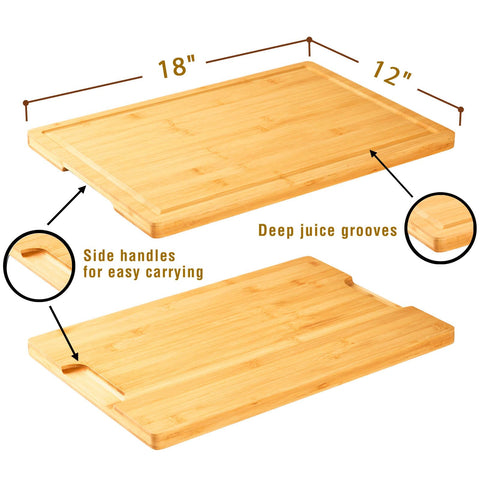Allsum bamboo board pre-seasoned for a smooth, splinter-free surface.