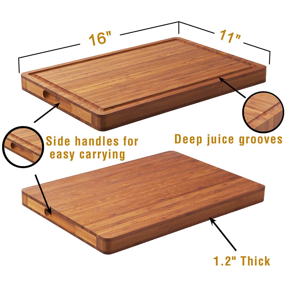 Allsum bamboo cutting board doubles as a cheese board for gatherings
