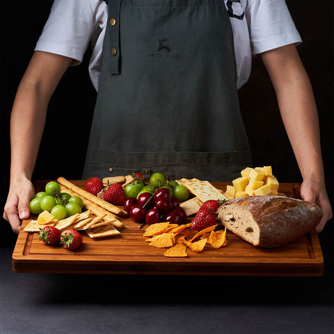 Allsum cutting board reversible surface ready for chopping or cheese board