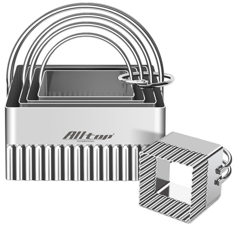 Alltop biscuit cutters with arched handle offer comfortable grip for easy cutting