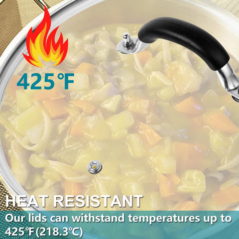 ALLWIN 12-inch lid universal fit covers round pans of many sizes.