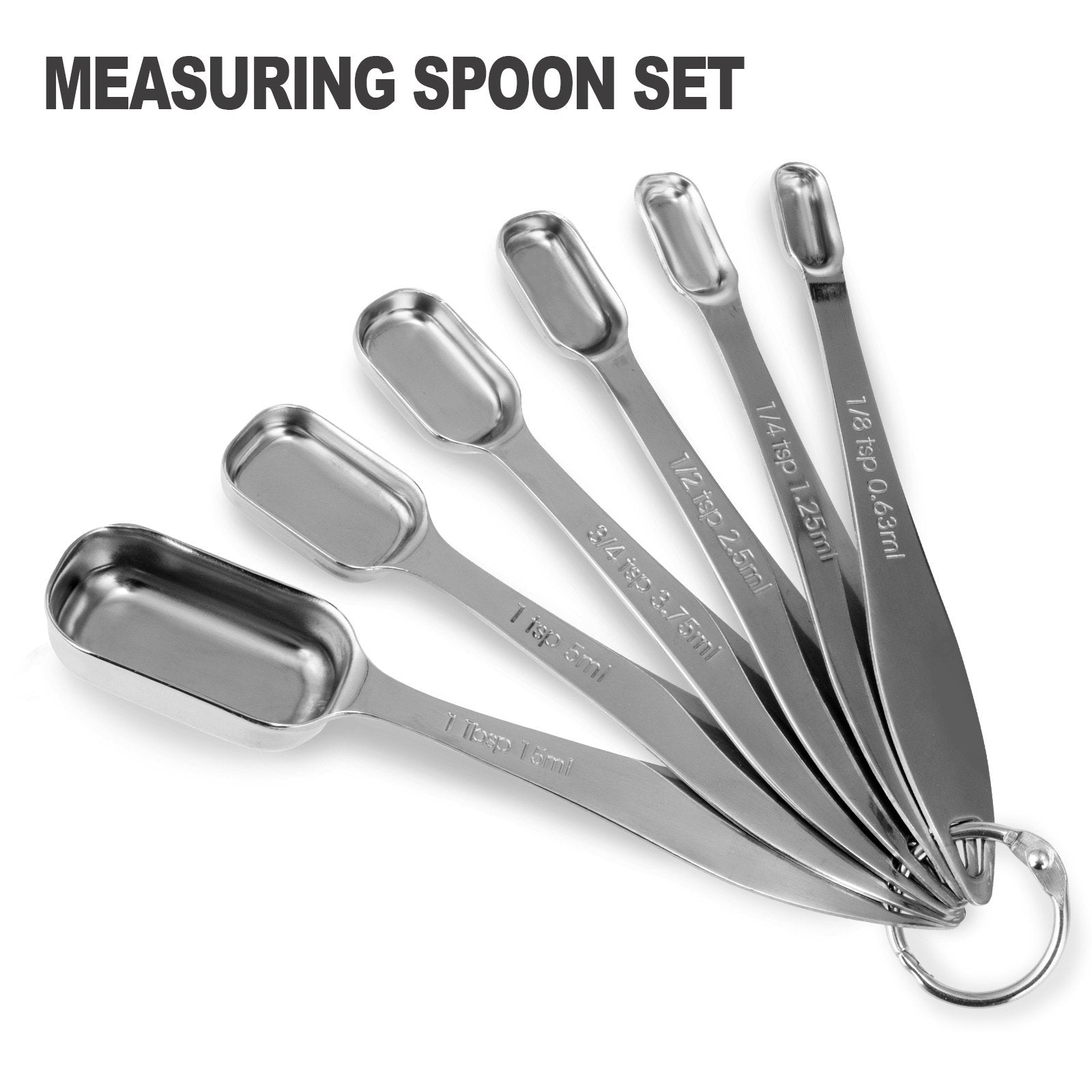 ALLWIN-HOUSEWARE W cups show sizes from 1/16 to 1 cup for versatile baking
