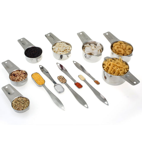 ALLWIN-HOUSEWARE W silver measuring set ready for everyday cooking and easy cleanup