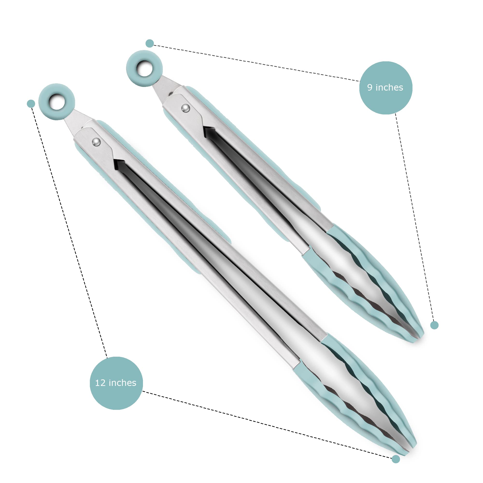 ALLWIN-HOUSEWARE W tongs BPA-free silicone construction resists odors.