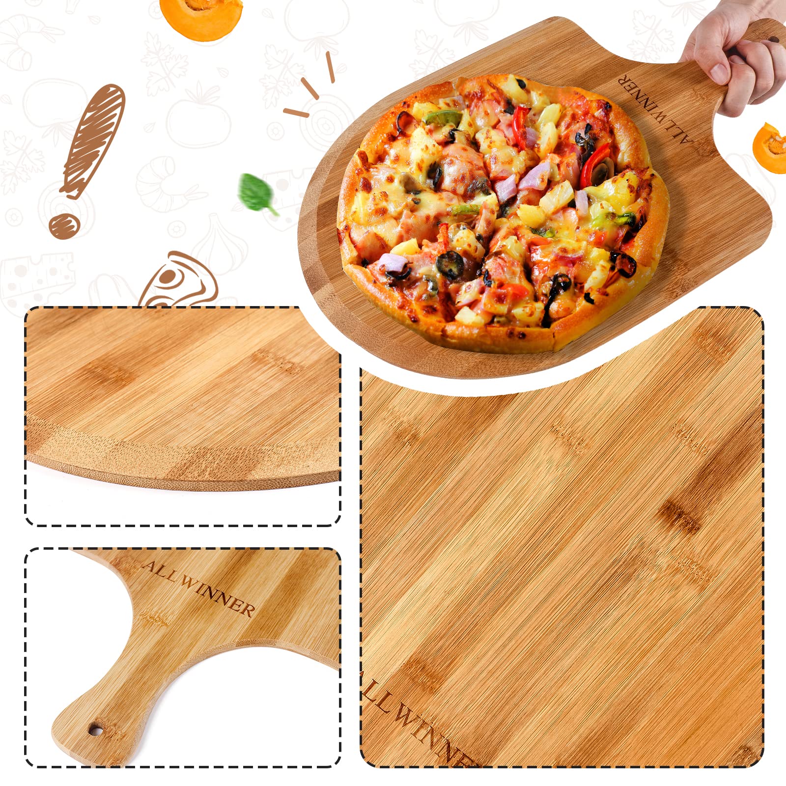 ALLWINNER bamboo peel wood grain highlighting eco-friendly construction and finish