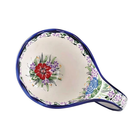 ALMA Blue Bloom Waltz cereal bowl with hand-painted flowers for elegant mornings